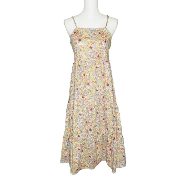 We Are Kindred Tiered Midi Dress White Floral NWT - Picture 3 of 14